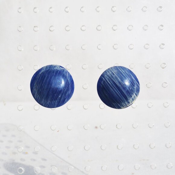 Bundle of Two Blue Circle Stud Earrings - Picture 5 of 8